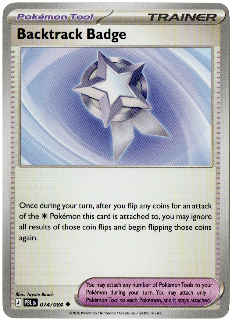 Backtrack Badge 074/084 from Pitch Black — Non-Holo, seller photograph