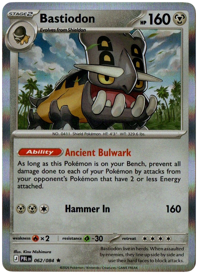 Bastiodon 062/084 from Pitch Black — Holo, seller photograph