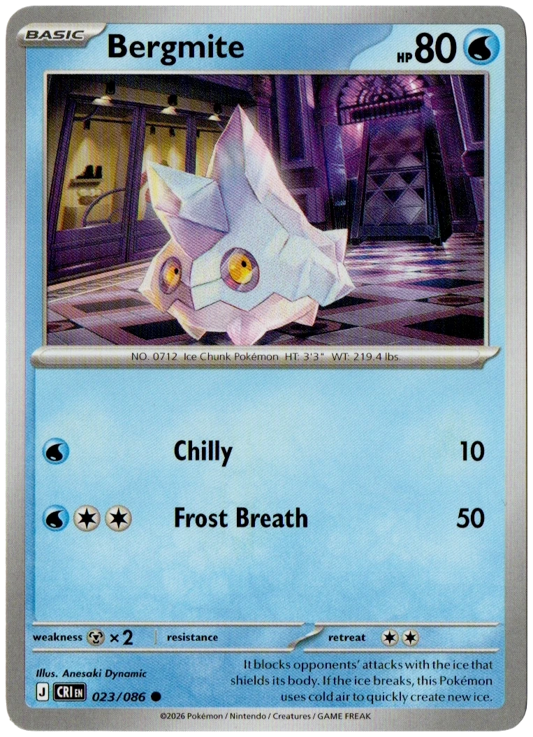 Bergmite 023/086 from Chaos Rising — Non-Holo, seller photograph