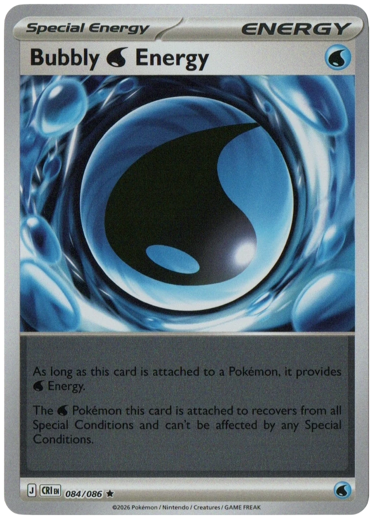 Bubbly W Energy 084/086 from Chaos Rising — Holo, seller photograph