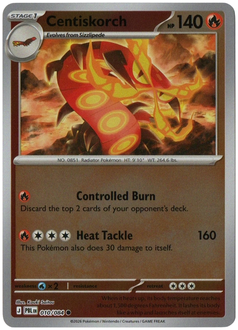 Centiskorch 010/084 from Pitch Black — Reverse Holo, seller photograph