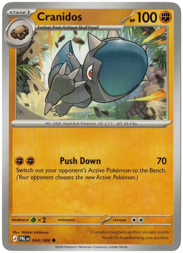 Cranidos 044/084 from Pitch Black — Non-Holo, seller photograph