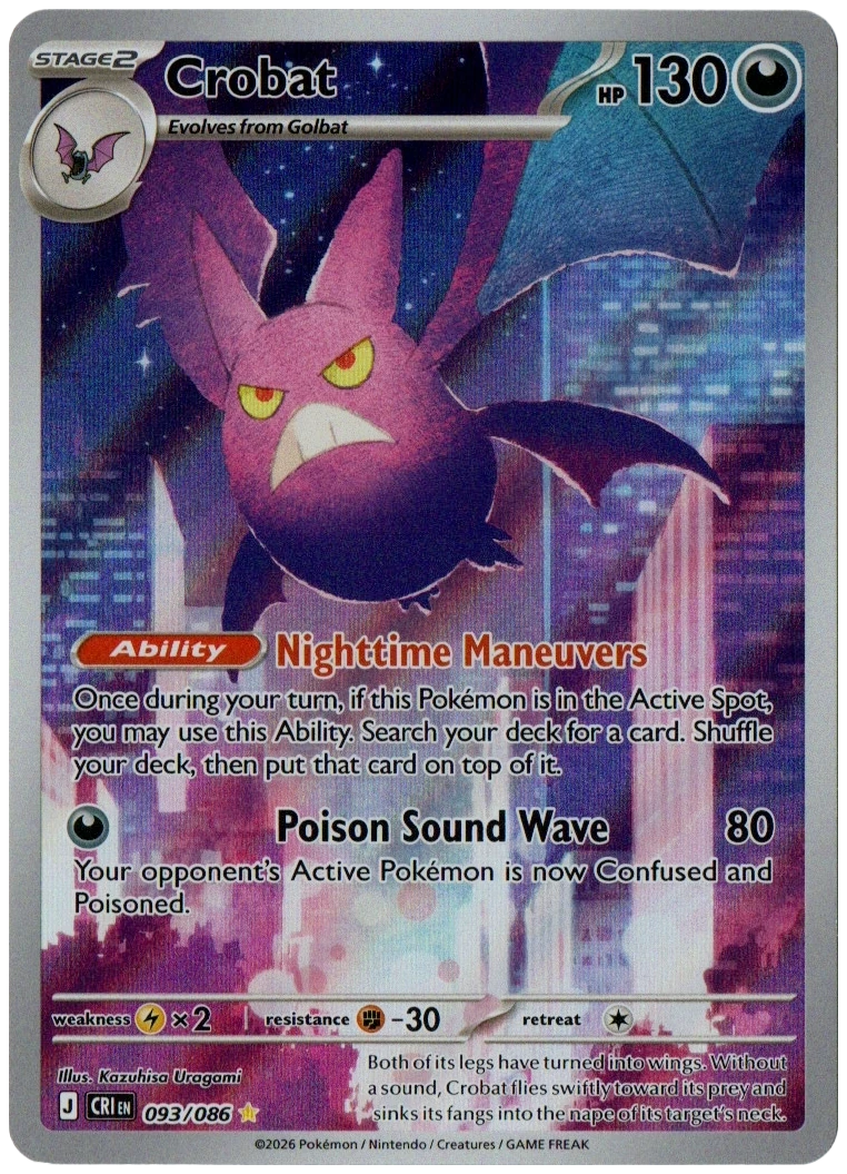 Crobat 093/086 from Chaos Rising — Holo, seller photograph