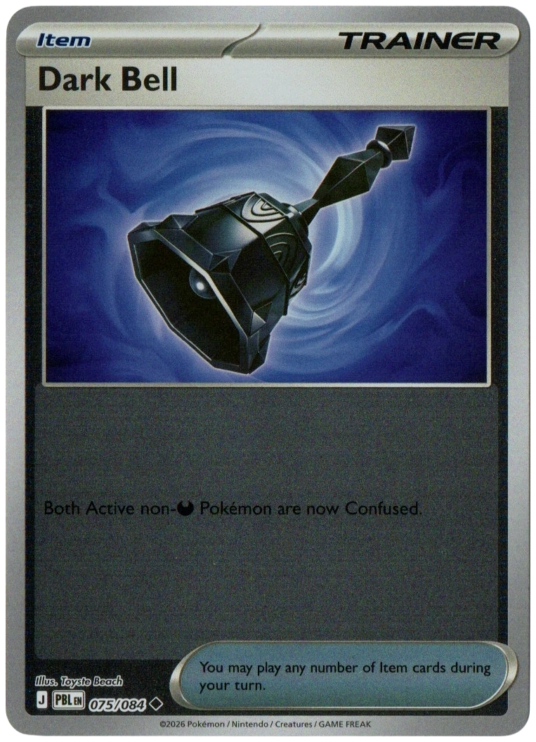 Dark Bell 075/084 from Pitch Black — Reverse Holo, seller photograph