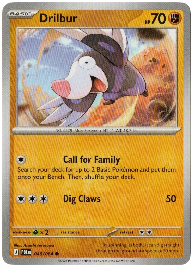 Drilbur 046/084 from Pitch Black — Non-Holo, seller photograph