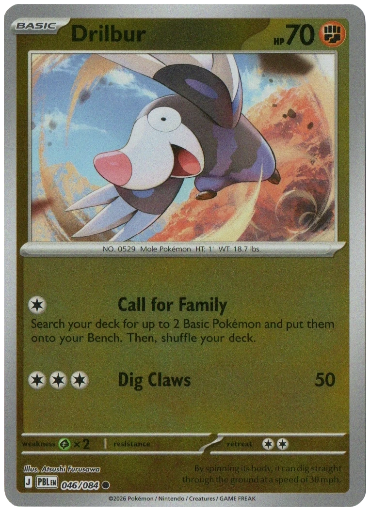 Drilbur 046/084 from Pitch Black — Reverse Holo, seller photograph