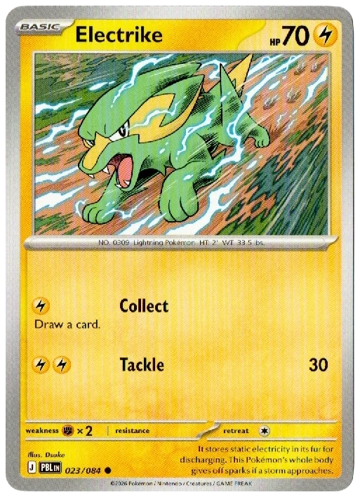 Electrike 023/084 from Pitch Black — Non-Holo, seller photograph