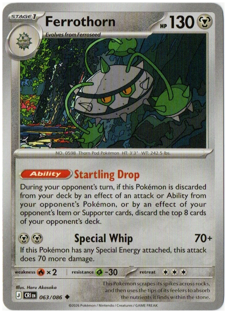 Ferrothorn 063/086 from Chaos Rising — Non-Holo, seller photograph