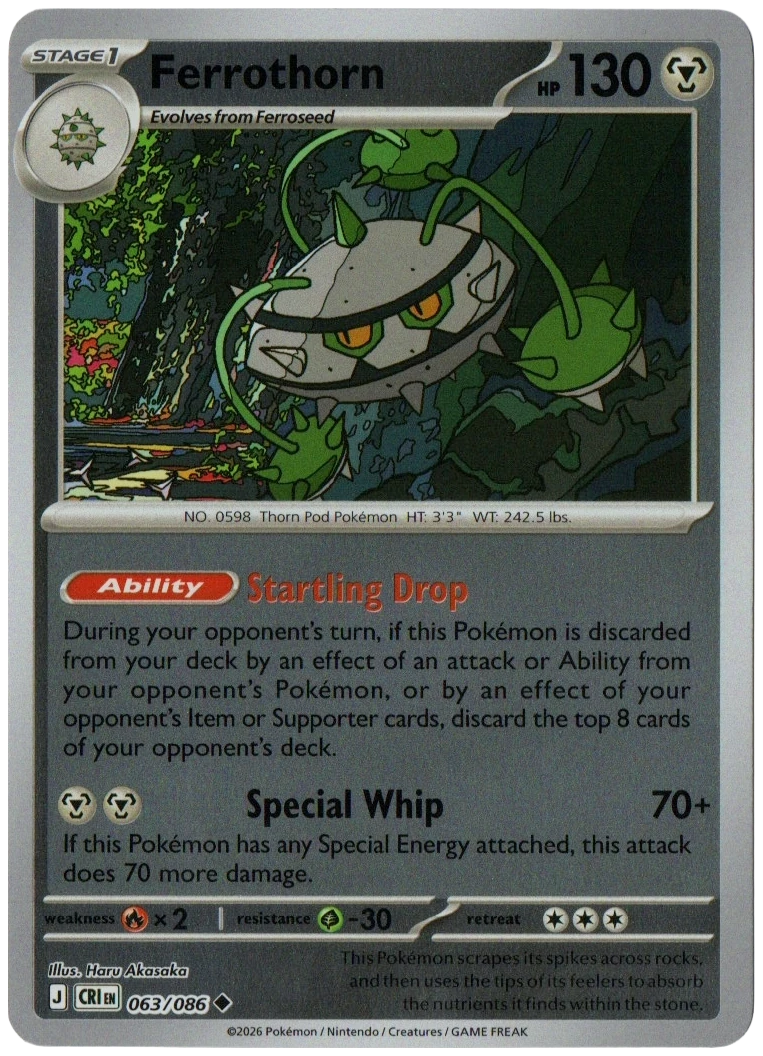 Ferrothorn 063/086 from Chaos Rising — Reverse Holo, seller photograph