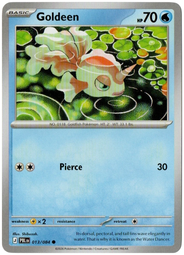 Goldeen 013/084 from Pitch Black — Non-Holo, seller photograph