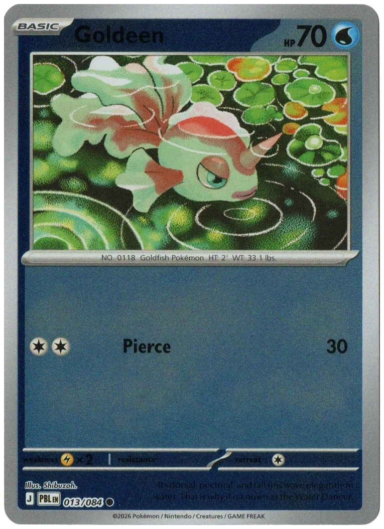 Goldeen 013/084 from Pitch Black — Reverse Holo, seller photograph