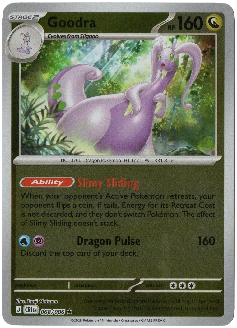 Goodra 068/086 from Chaos Rising — Reverse Holo, seller photograph