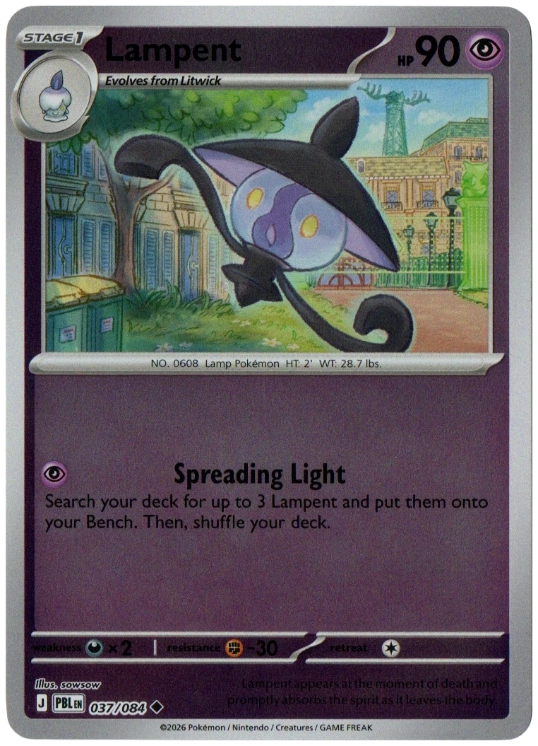 Lampent 037/084 from Pitch Black — Reverse Holo, seller photograph