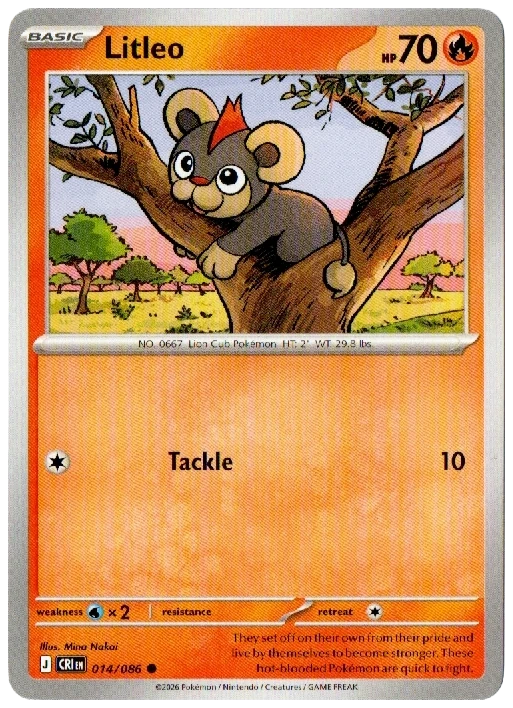 Litleo 014/086 from Chaos Rising — Non-Holo, seller photograph