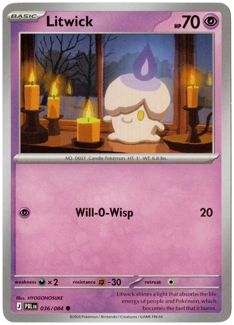 Litwick 036/084 from Pitch Black — Non-Holo, seller photograph