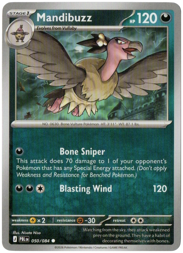 Mandibuzz 050/084 from Pitch Black — Non-Holo, seller photograph