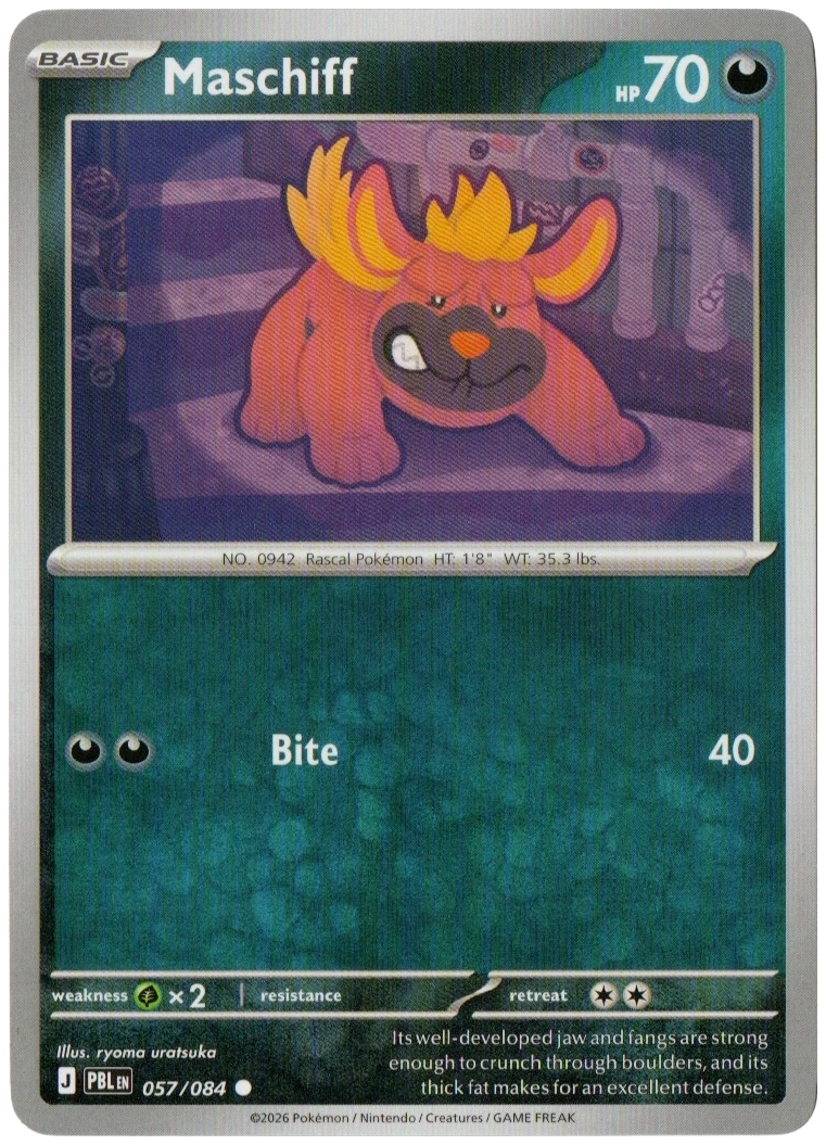 Maschiff 057/084 from Pitch Black — Non-Holo, seller photograph