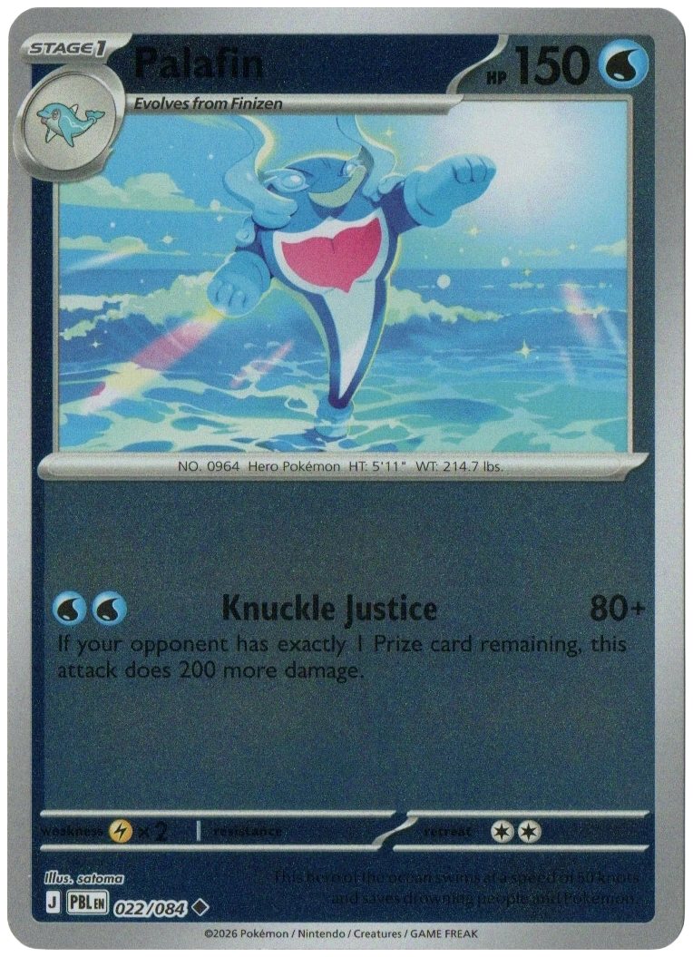 Palafin 022/084 from Pitch Black — Reverse Holo, seller photograph
