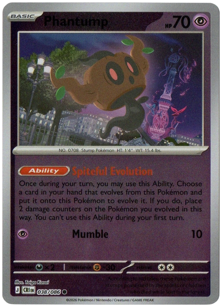 Phantump 038/086 from Chaos Rising — Reverse Holo, seller photograph