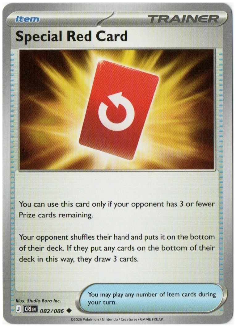Special Red Card 082/086 from Chaos Rising — Non-Holo, seller photograph