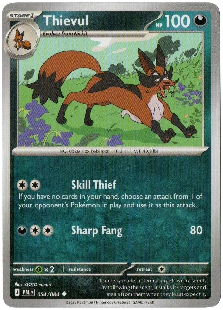 Thievul 054/084 from Pitch Black — Non-Holo, seller photograph