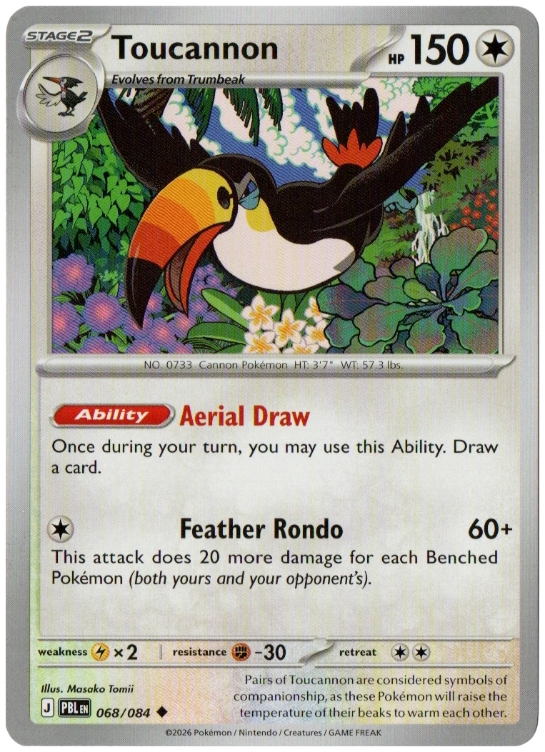 Toucannon 068/084 from Pitch Black — Non-Holo, seller photograph