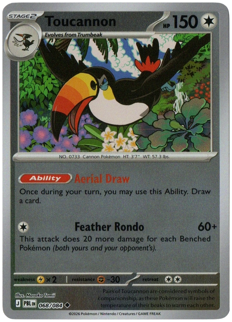 Toucannon 068/084 from Pitch Black — Reverse Holo, seller photograph