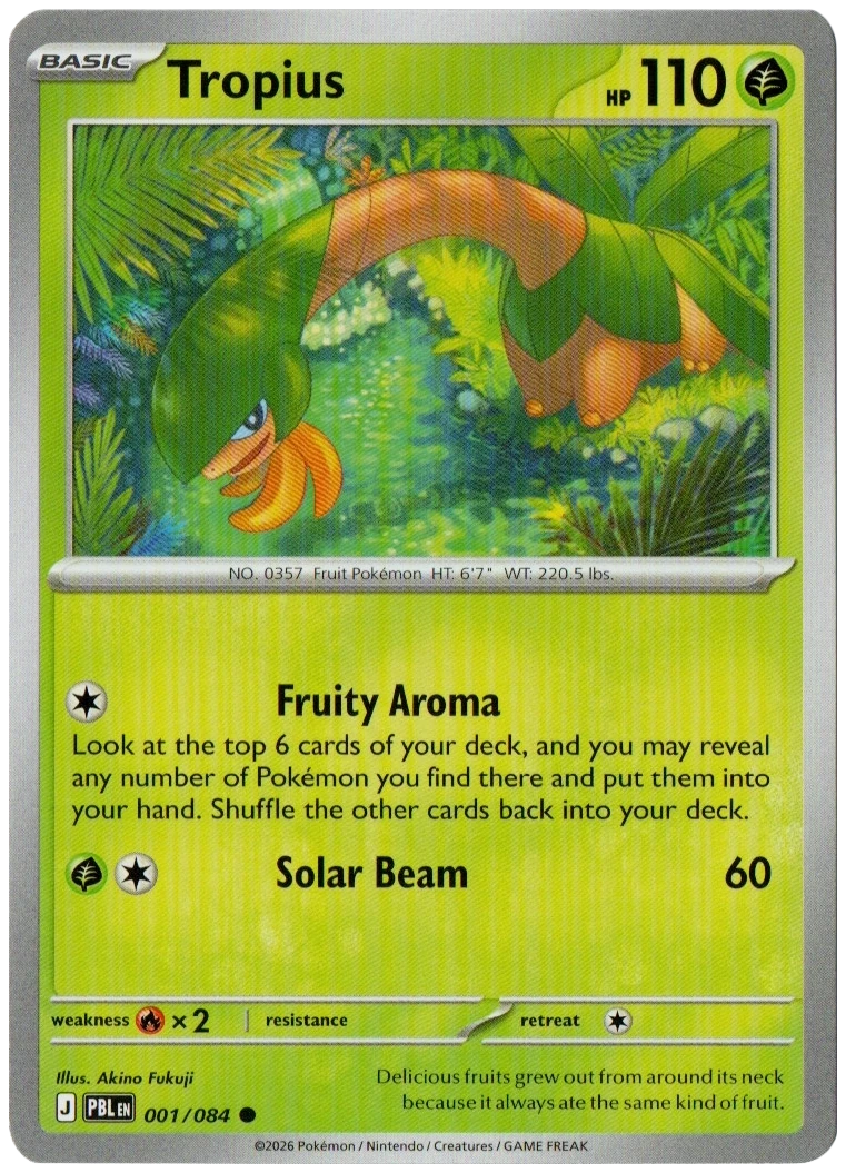 Tropius 001/084 from Pitch Black — Non-Holo, seller photograph