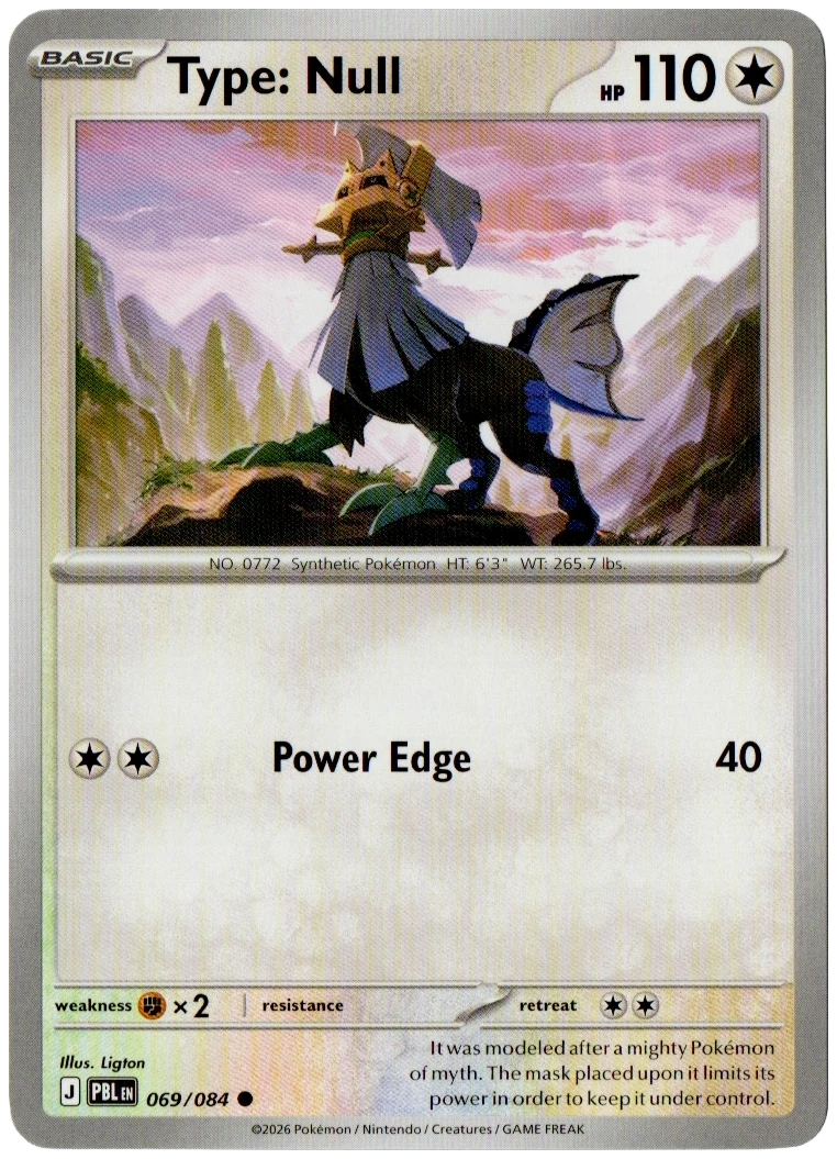 Type: Null 069/084 from Pitch Black — Non-Holo, seller photograph