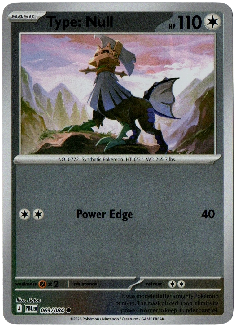 Type: Null 069/084 from Pitch Black — Reverse Holo, seller photograph