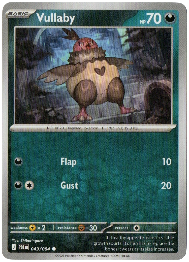 Vullaby 049/084 from Pitch Black — Non-Holo, seller photograph