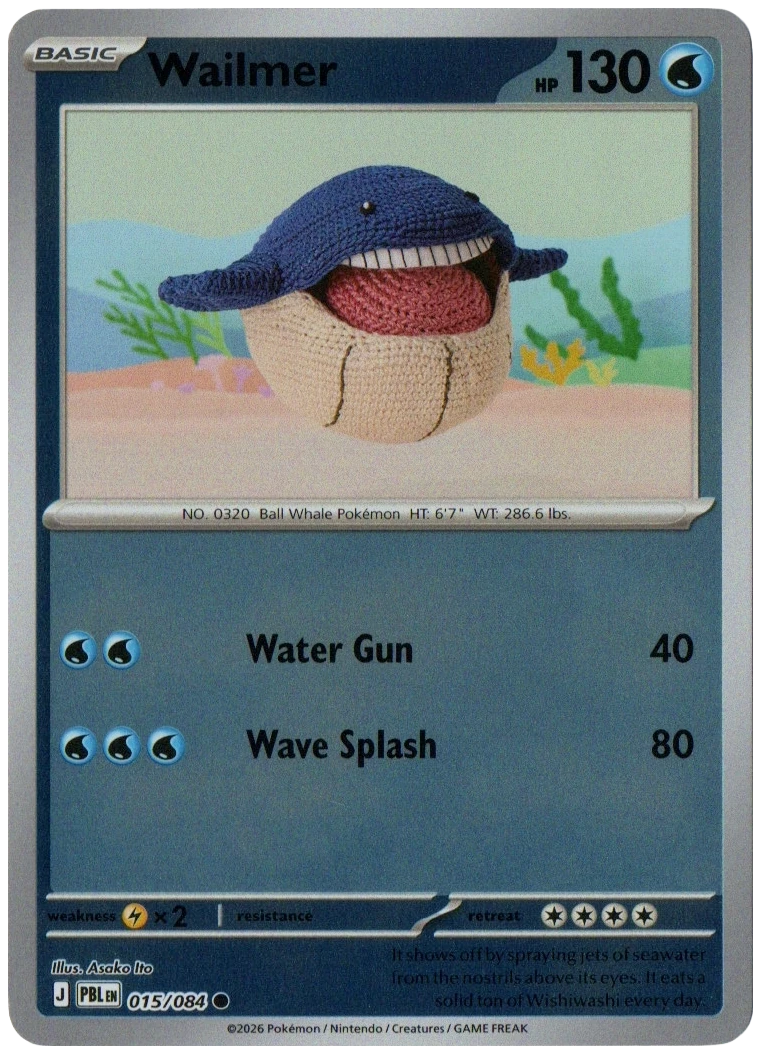 Wailmer 015/084 from Pitch Black — Reverse Holo, seller photograph