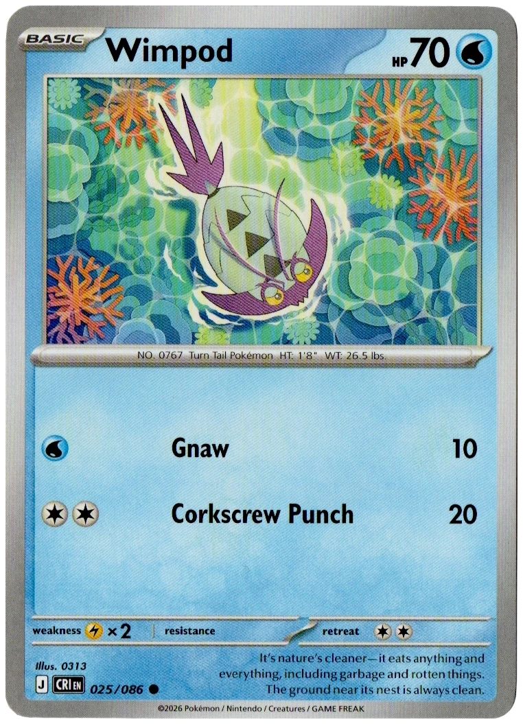 Wimpod 025/086 from Chaos Rising — Non-Holo, seller photograph