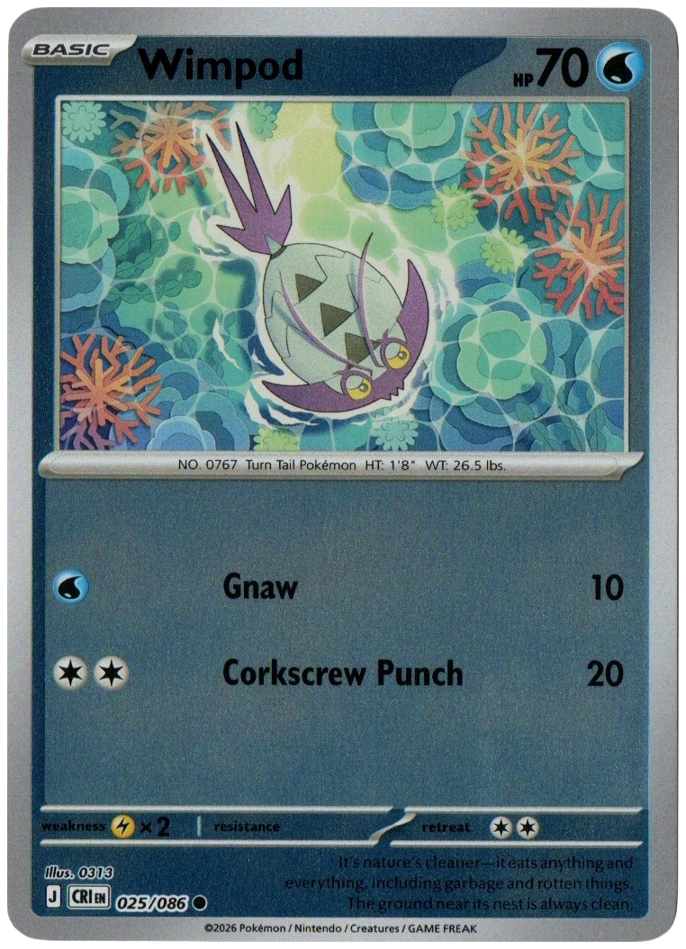 Wimpod 025/086 from Chaos Rising — Reverse Holo, seller photograph