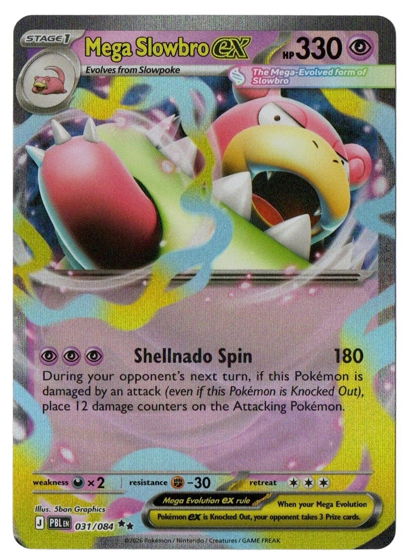 Mega Slowbro ex 031/084 from Pitch Black — Holo, front photograph